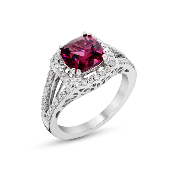 Bague de fiançailles en argent et cubique Bague de fiançailles en argent et cubique